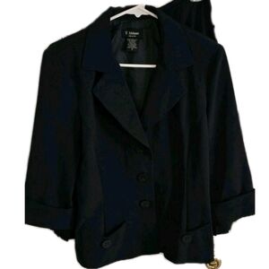 NWT Milano Black Blazer Elegant Suit Jacket/Skirt, Career Wear